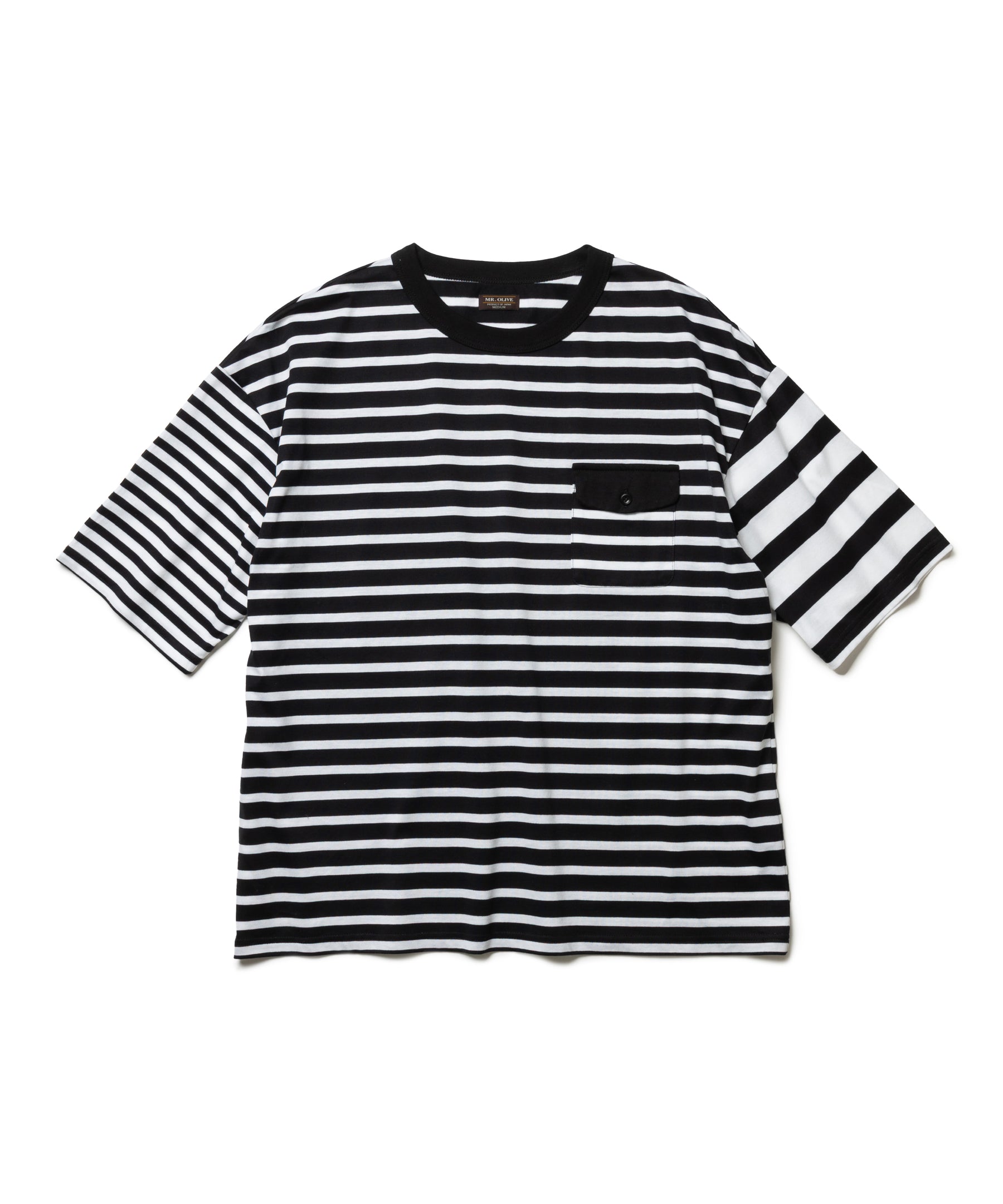 SILKET BORDER / FLAP POCKET T-SHIRT