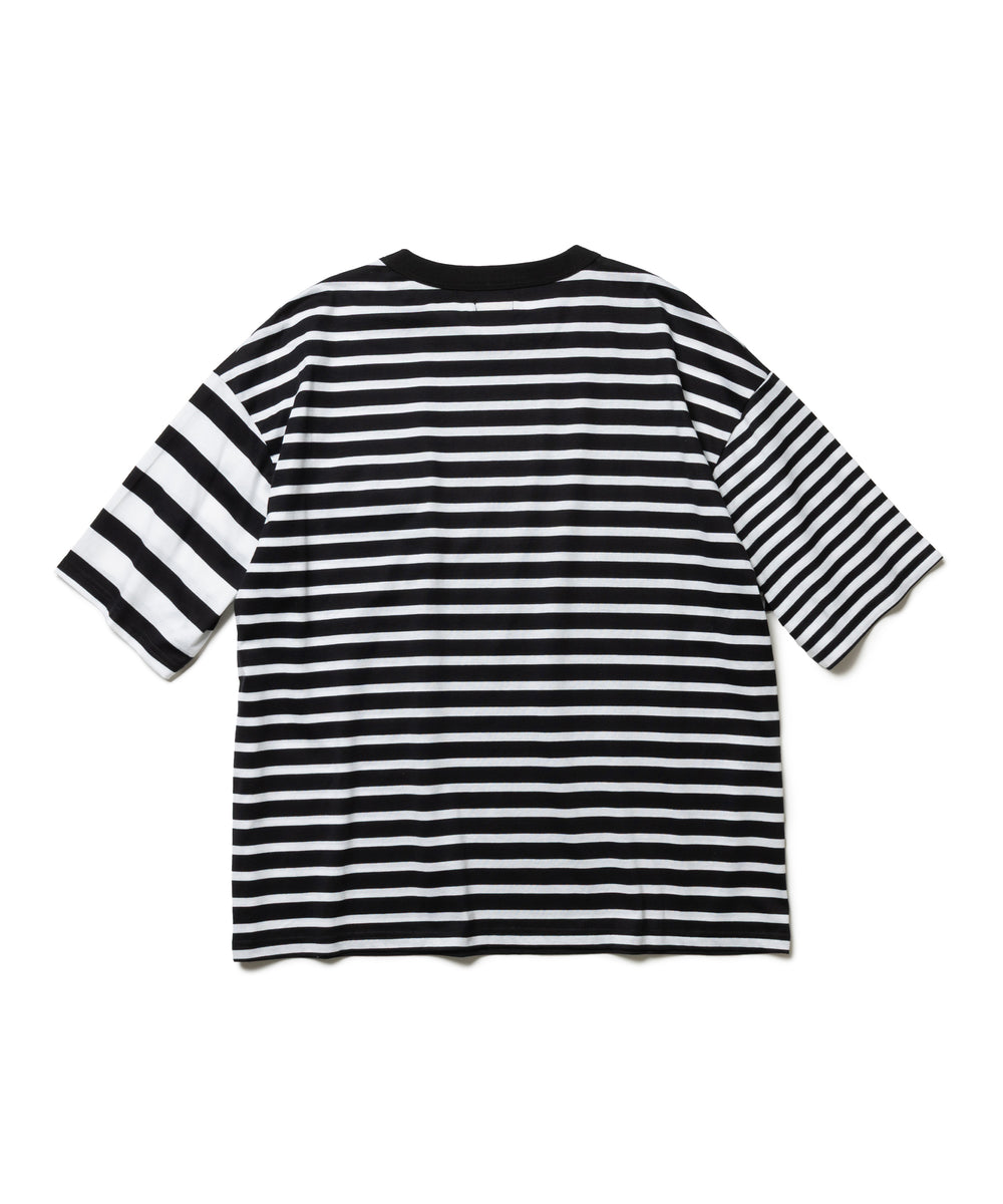 SILKET BORDER / FLAP POCKET T-SHIRT