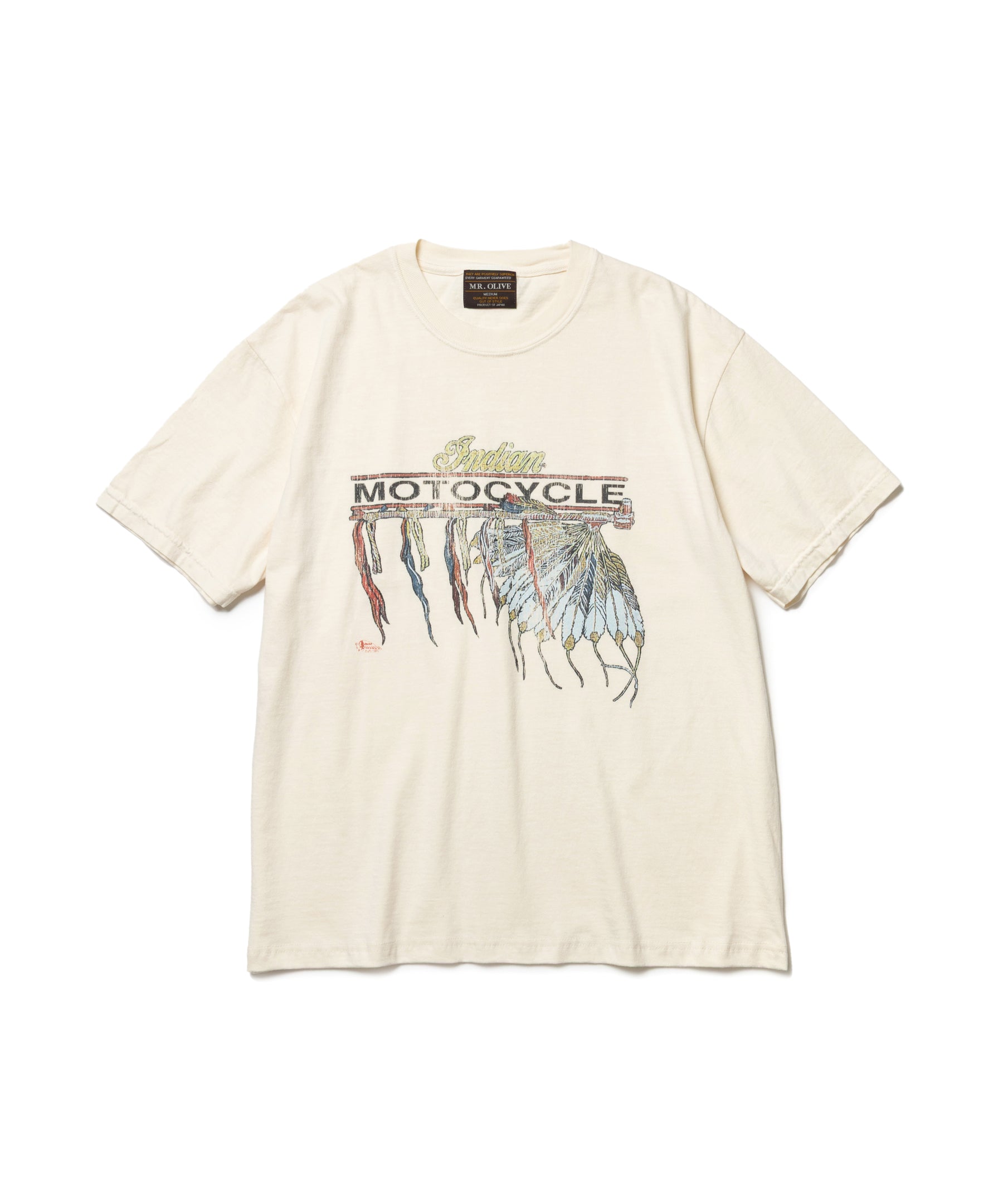 INDIAN MOTOCYCLE COLLABORATION / USED PRINT T-SHIRT TYPE-A