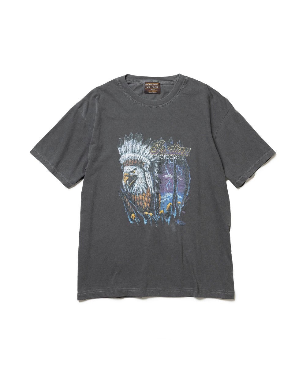 INDIAN MOTOCYCLE COLLABORATION / USED PRINT T-SHIRT TYPE-B