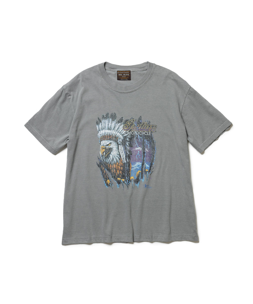 INDIAN MOTOCYCLE COLLABORATION / USED PRINT T-SHIRT TYPE-B