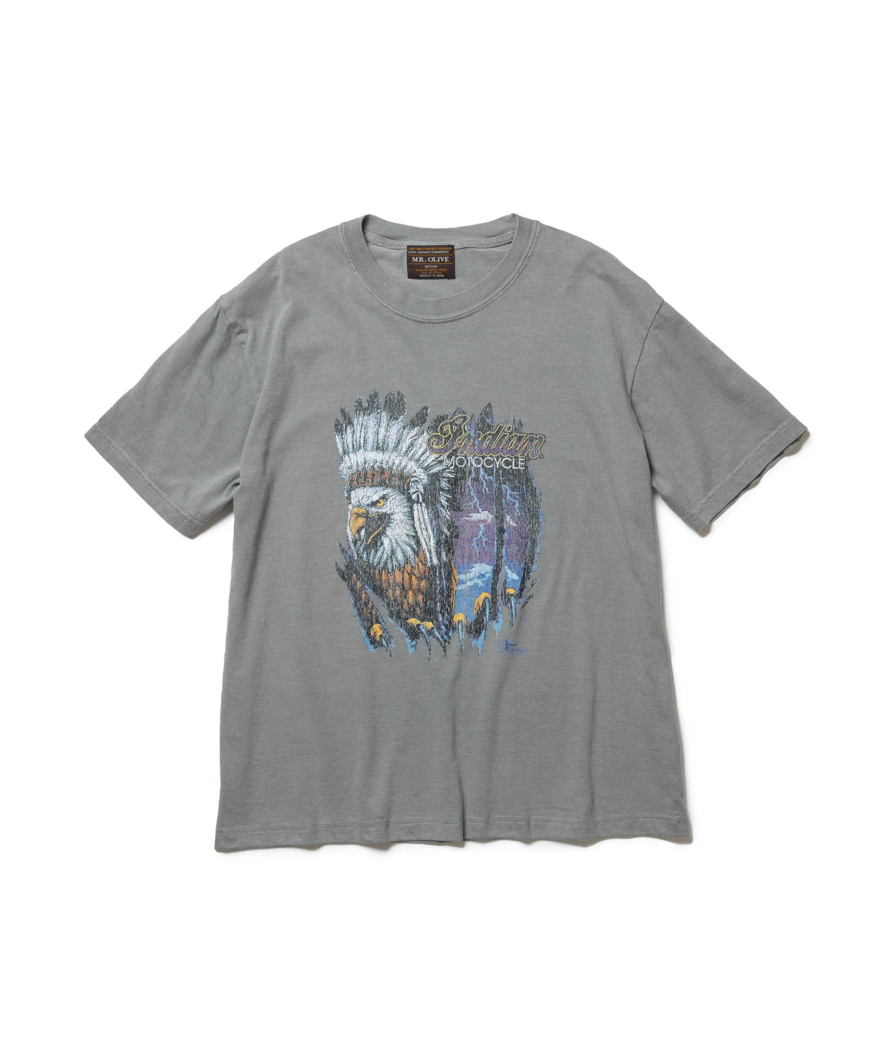 INDIAN MOTOCYCLE COLLABORATION / USED PRINT T-SHIRT TYPE-B