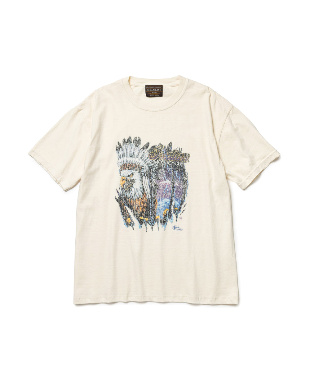 INDIAN MOTOCYCLE COLLABORATION / USED PRINT T-SHIRT TYPE-B