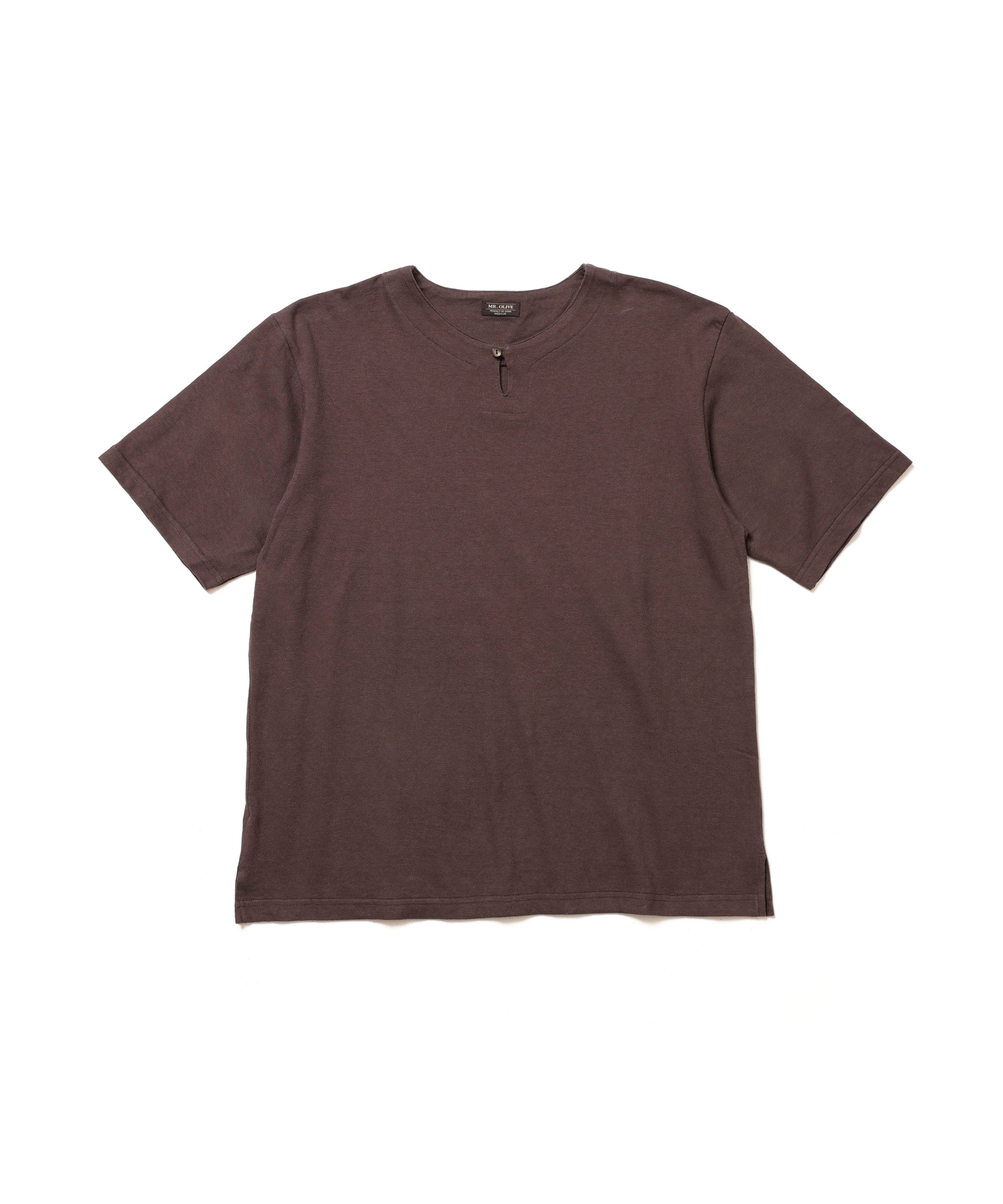 88/12 VINTAGE MATERIAL / KEY NECK T-SHIRT / M261137 – MR.OLIVE