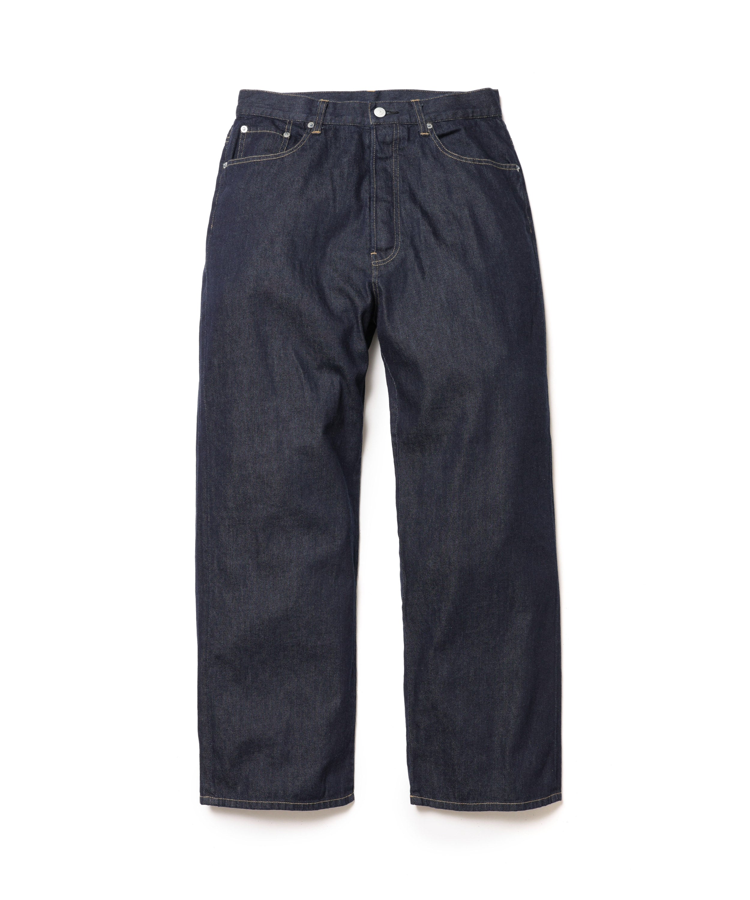 RINSE WASH 8oz DENIM / WASHED WIDE STRIGHT PANTS / M261104 – MR
