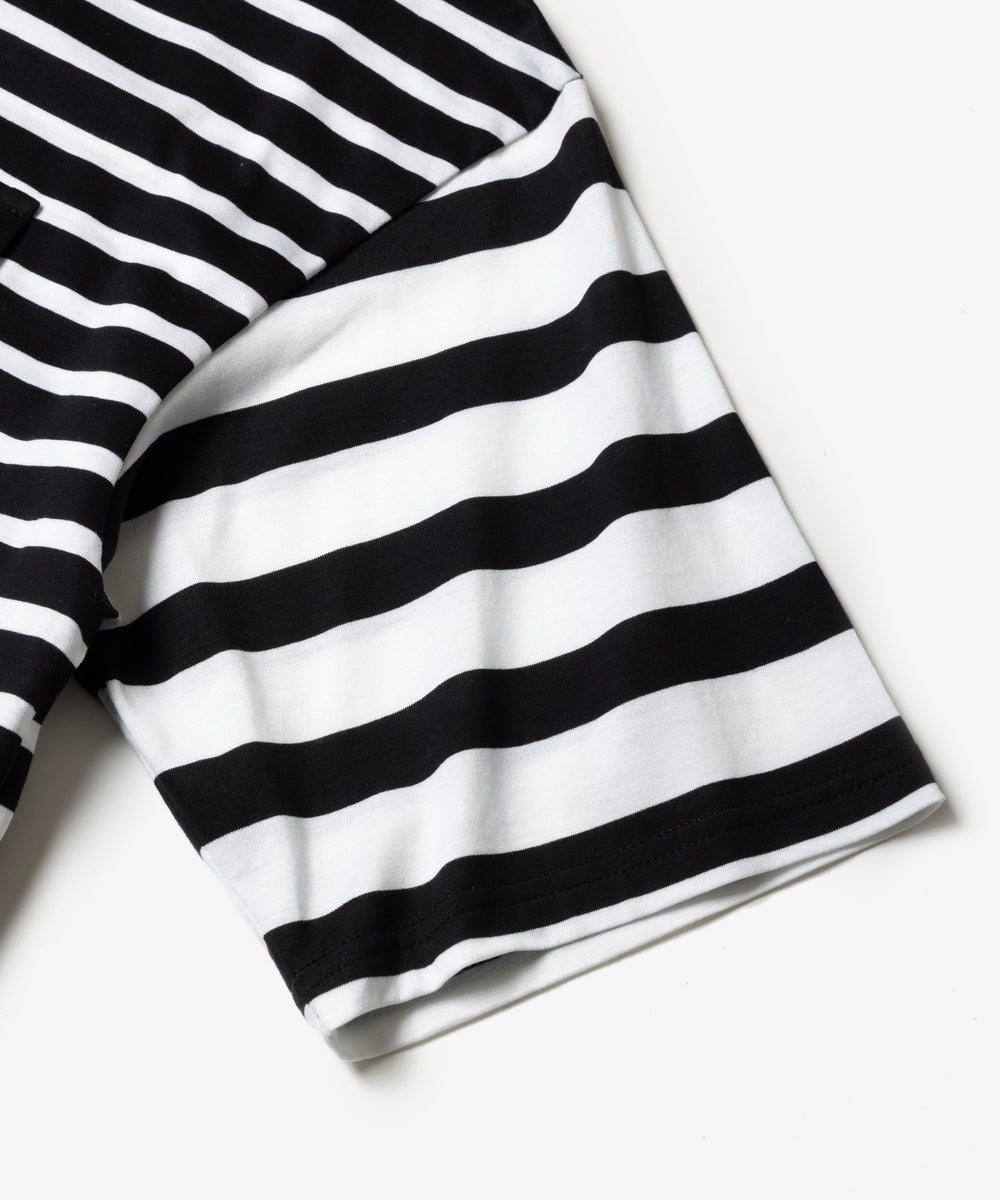 SILKET BORDER / FLAP POCKET T-SHIRT