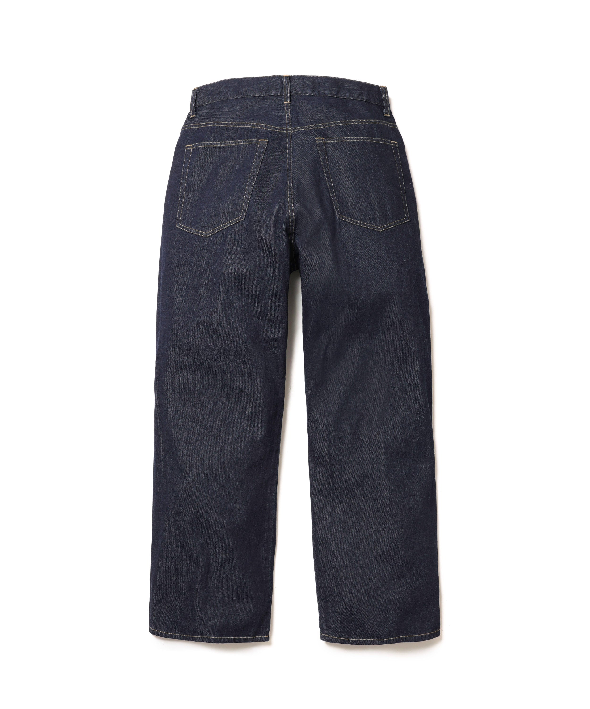 RINSE WASH 8oz DENIM / WASHED WIDE STRIGHT PANTS / M261104 – MR