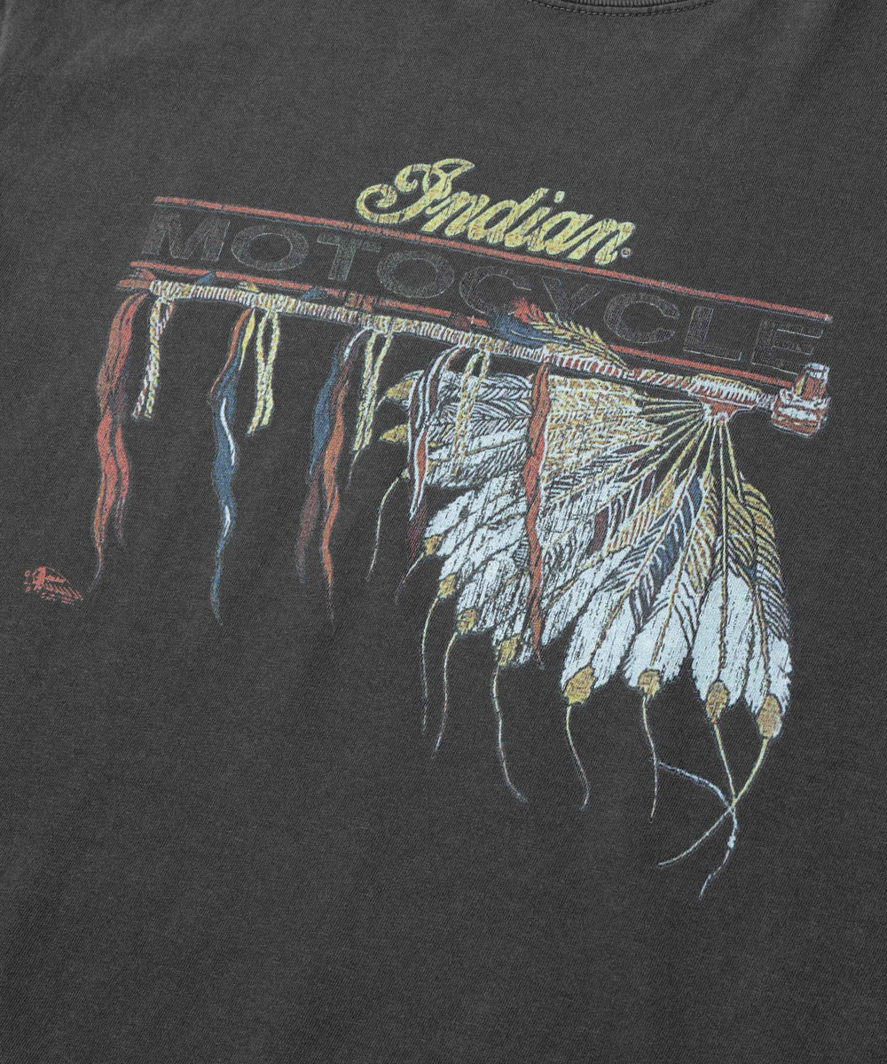 INDIAN MOTOCYCLE COLLABORATION / USED PRINT T-SHIRT TYPE-A