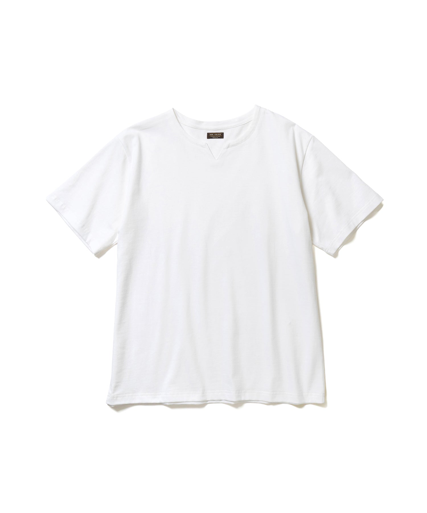 COOL TOUCH COTTON / KEY NECK T-SHIRT