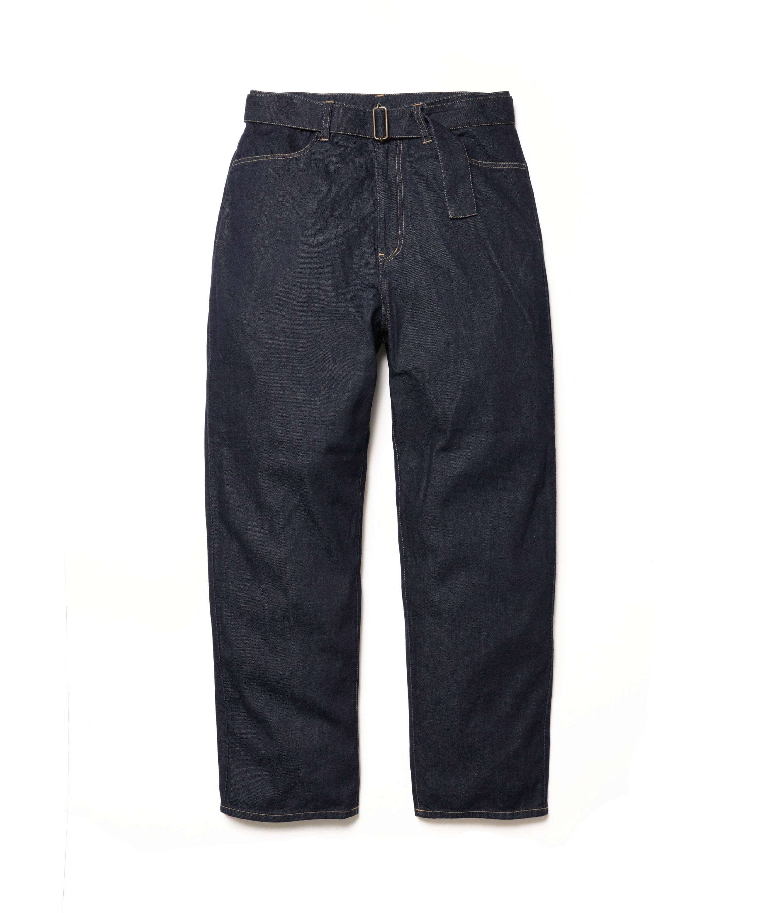予約商品】RINSE WASH 8oz DENIM / BELTED RELAX TAPERED PANTS