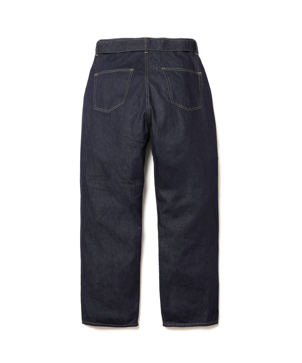 【予約商品】RINSE WASH 8oz DENIM / BELTED RELAX TAPERED PANTS / M261103