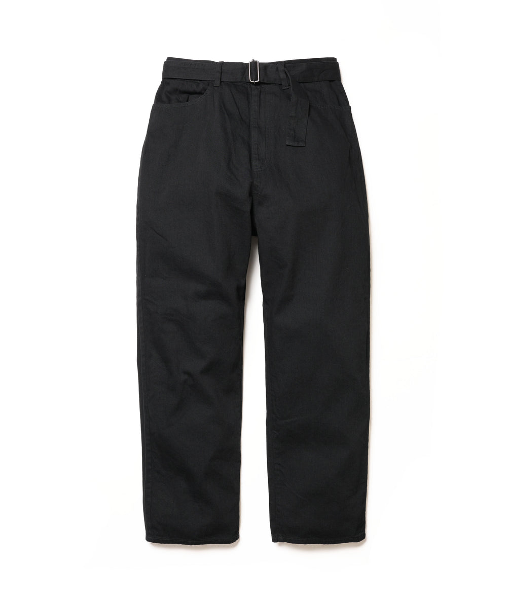 【予約商品】RINSE WASH 8oz DENIM / BELTED RELAX TAPERED PANTS / M261103