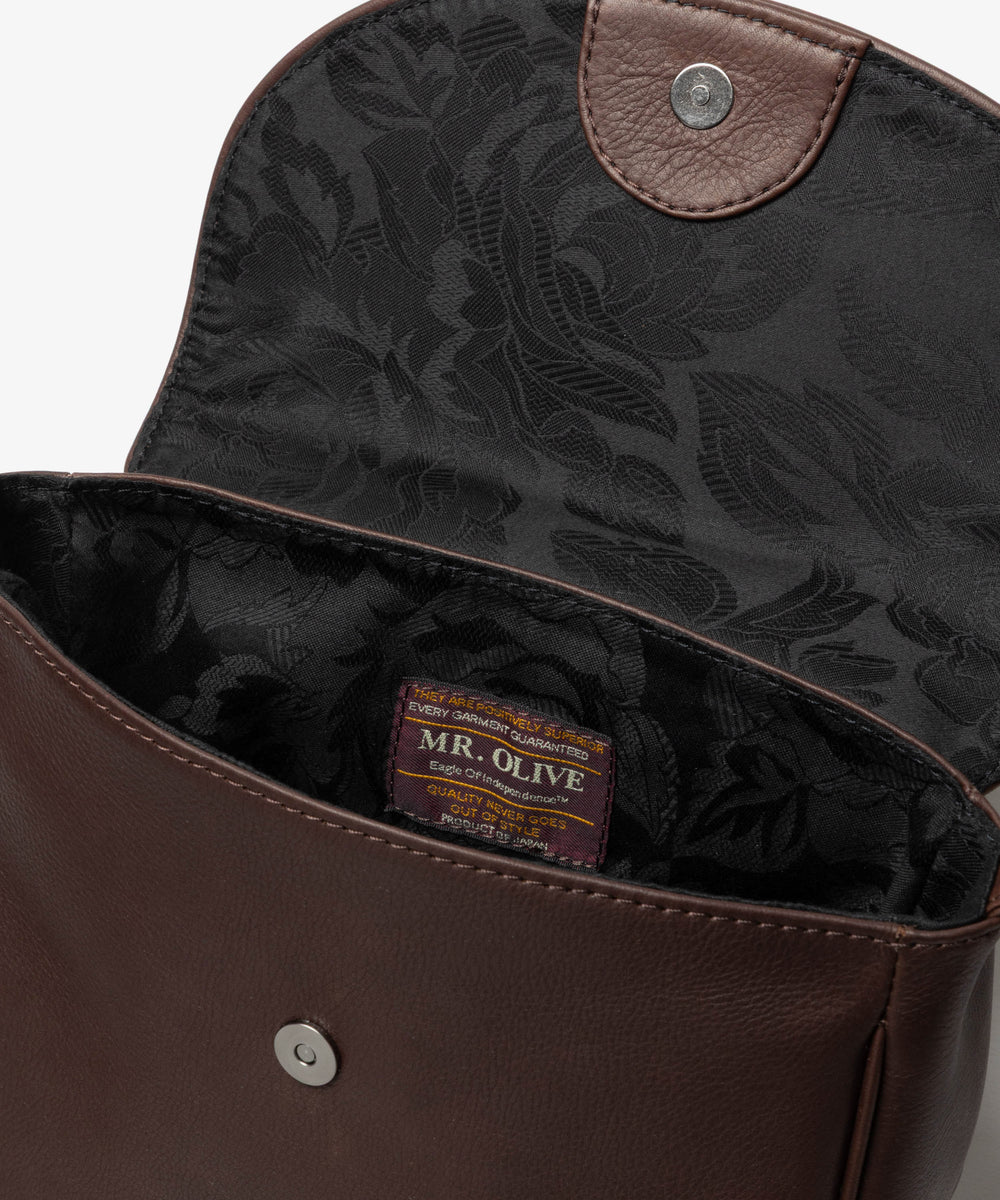 IMPERMA-LEATHER / NEAT SHOULDER BAG / ME668