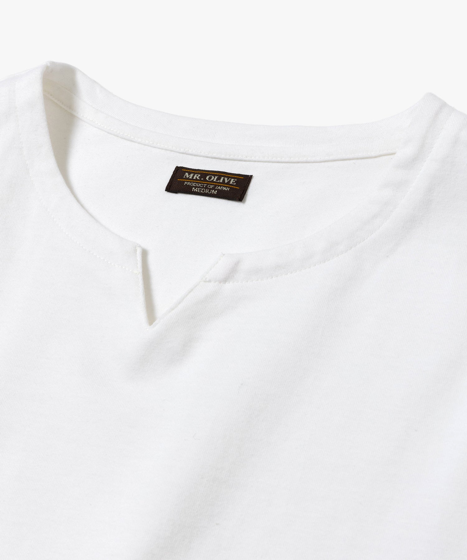 COOL TOUCH COTTON / KEY NECK T-SHIRT