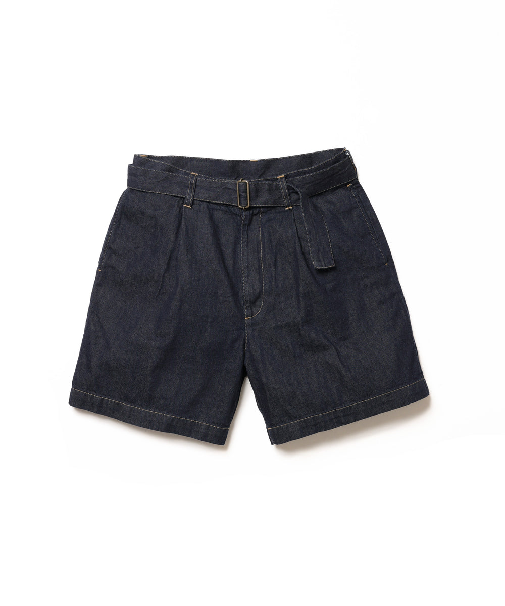【予約商品】RINSE WASH 8oz DENIM / BELTED SHORTS / M261132