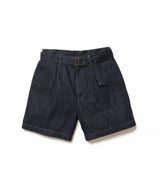 【予約商品】RINSE WASH 8oz DENIM / BELTED SHORTS / M261132