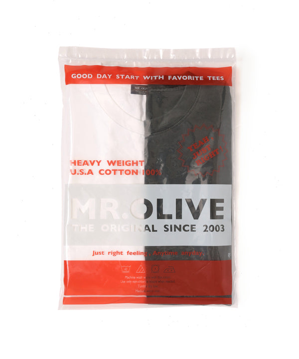 USED DYED HEAVY COTTON / 2-PACK T-SHIRT / M261126