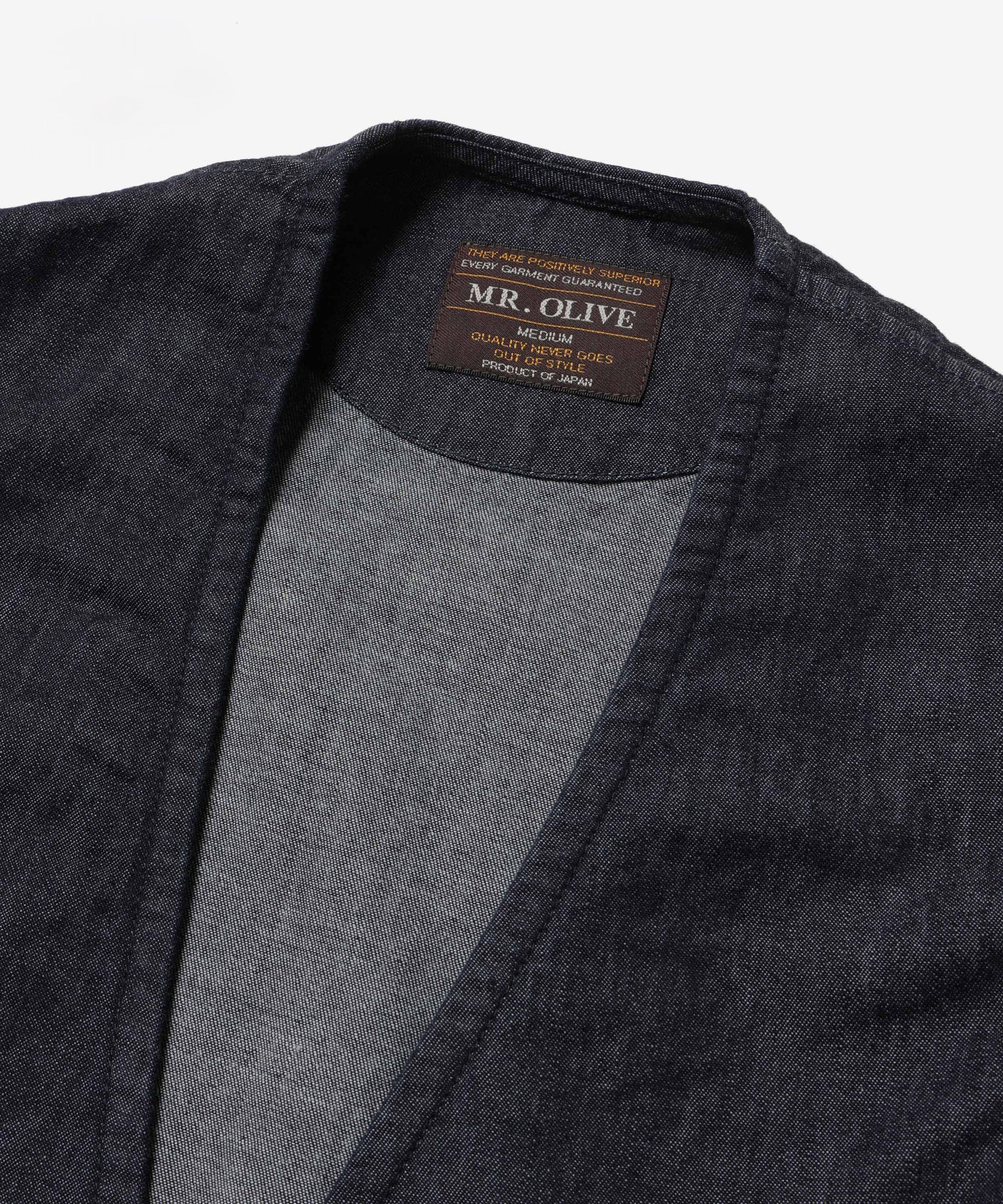 【予約商品】RINSE WASH 6oz SUPER LIGHT DENIM / ONE BUTTON VEST / M261111