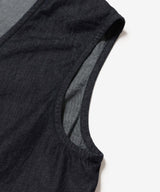 【予約商品】RINSE WASH 6oz SUPER LIGHT DENIM / ONE BUTTON VEST / M261111