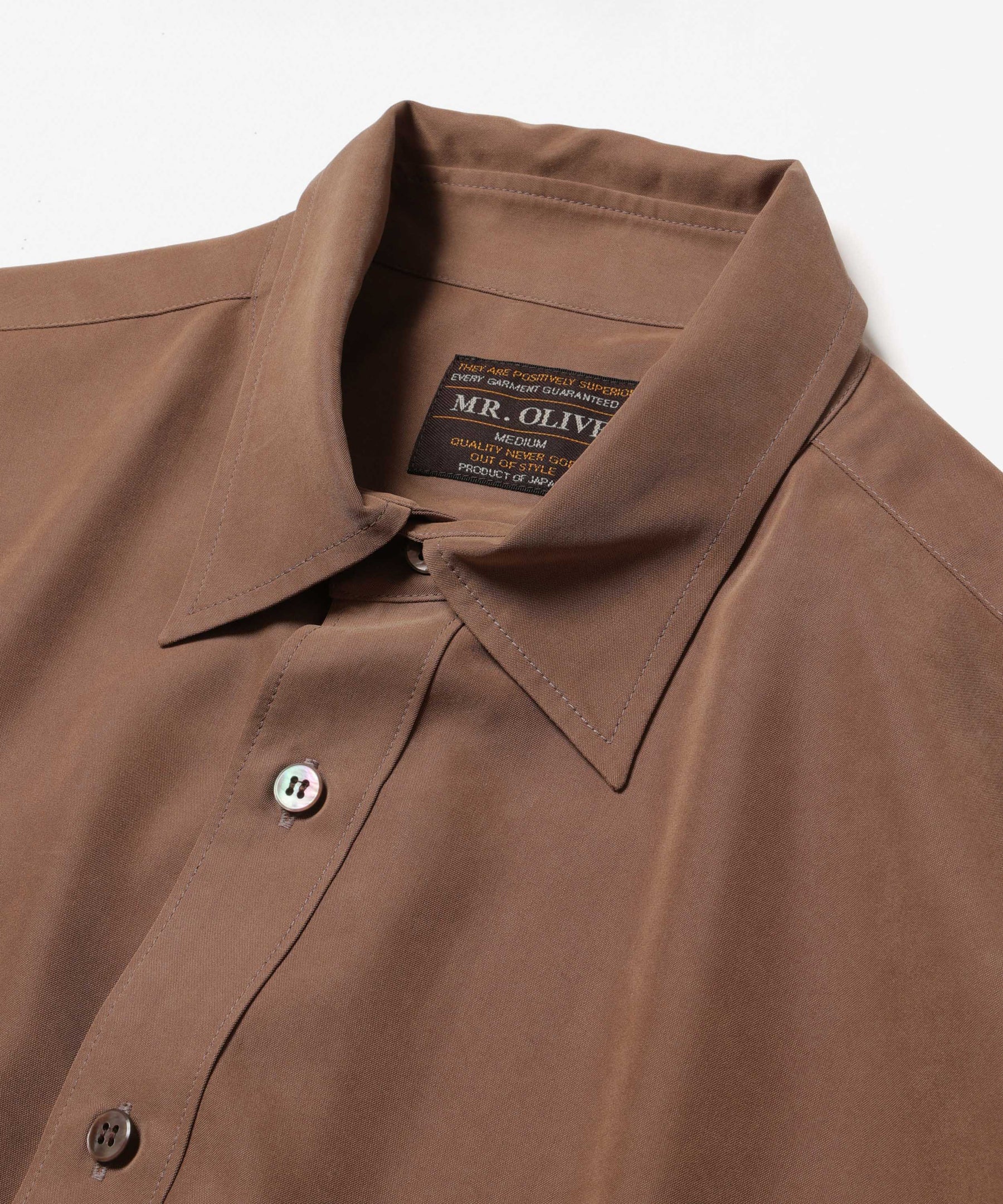 【予約商品】T/R POWDER CLOTH / REGULAR COLLAR SHIRT / M261113