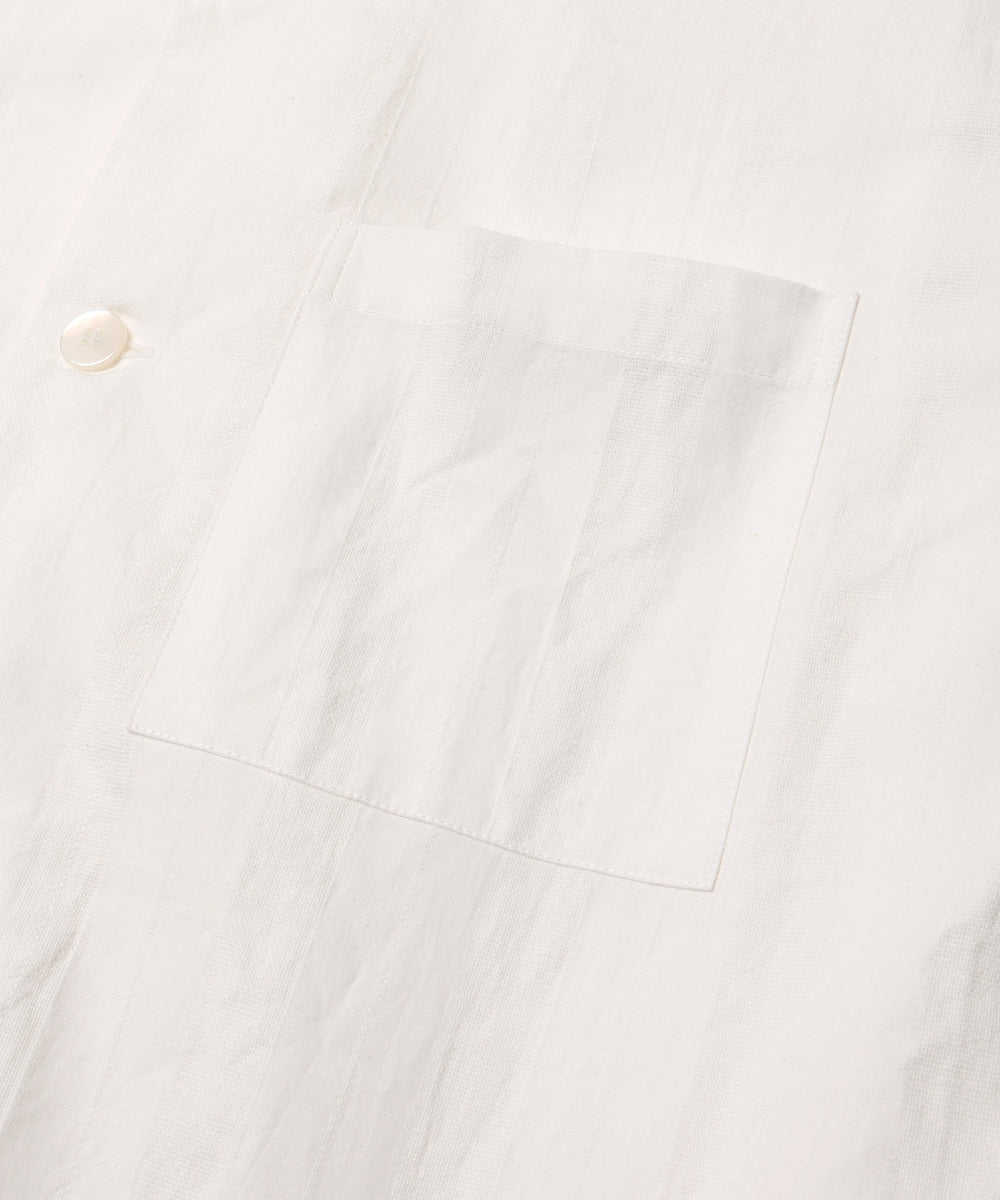 【予約商品】C/L PANAMA STRIPES / SHORT/S OPEN COLLAR SHIRT / M261131