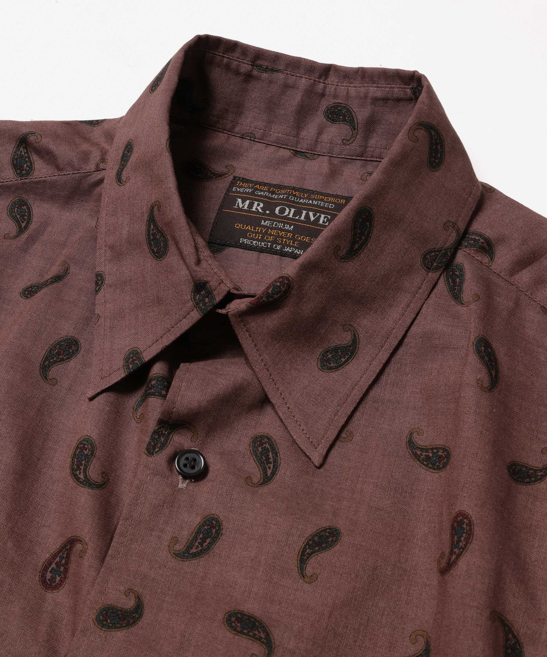 【予約商品】VINTAGE PAISLEY / SHORT/S REGULAR COLLAR SHIRT / M261129