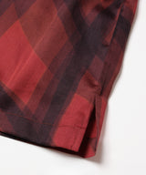 【予約商品】ABSTRACT CHECK / SHORT/S OPEN COLLAR SHIRT/ M261130