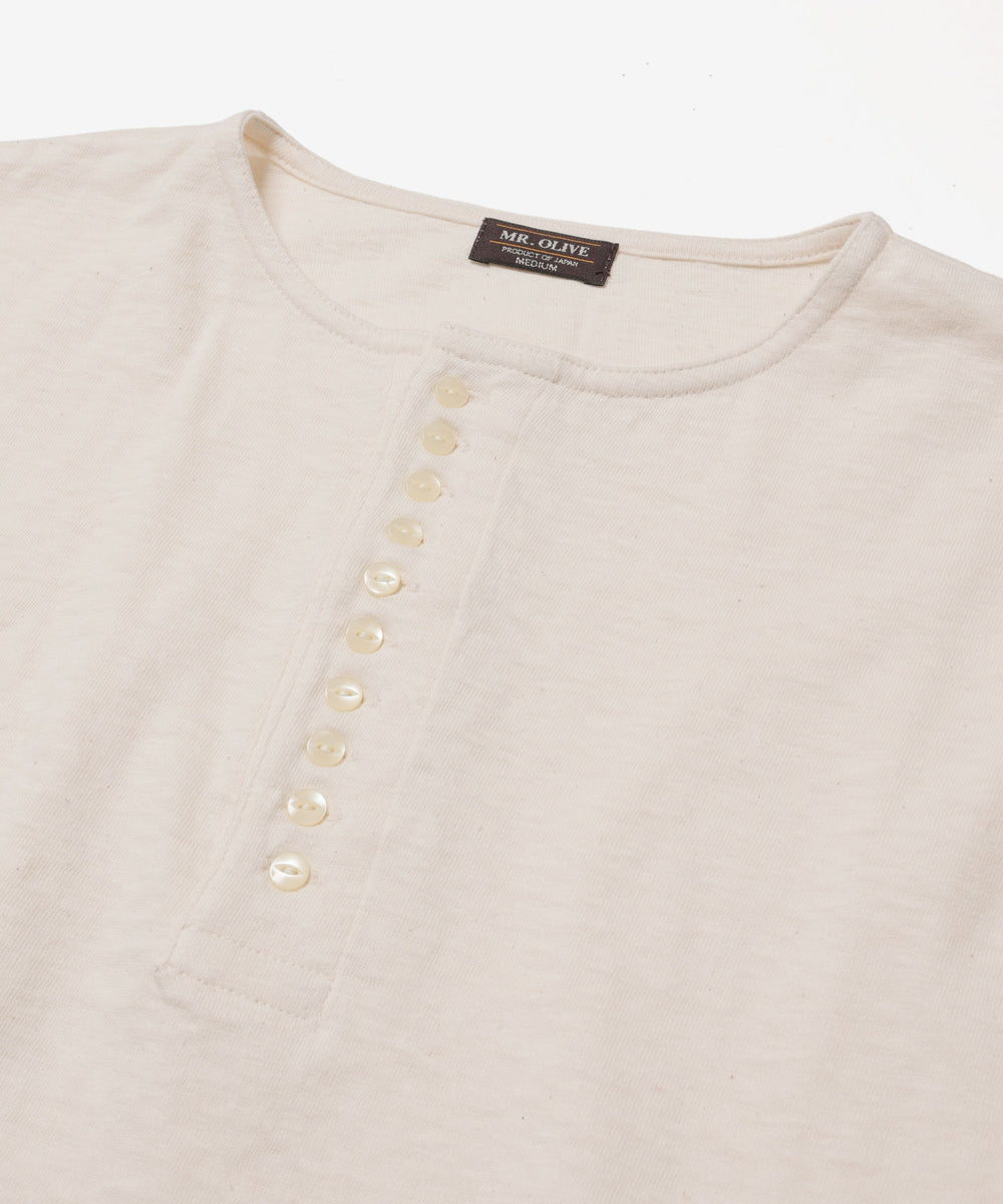 【予約商品】VINTAGE CALIFORNIA COTTON / 10-BUTTON HENLEY NECK SHIRT / M261138