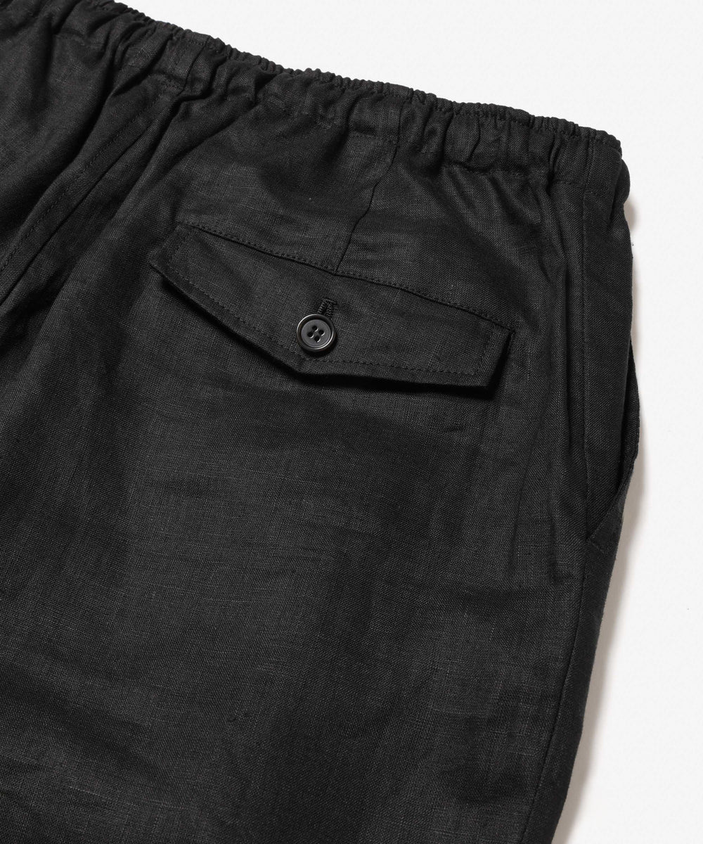 【予約商品】SOFT FINISH LINEN / DRAWSTRING TAPERED PANTS / M261110