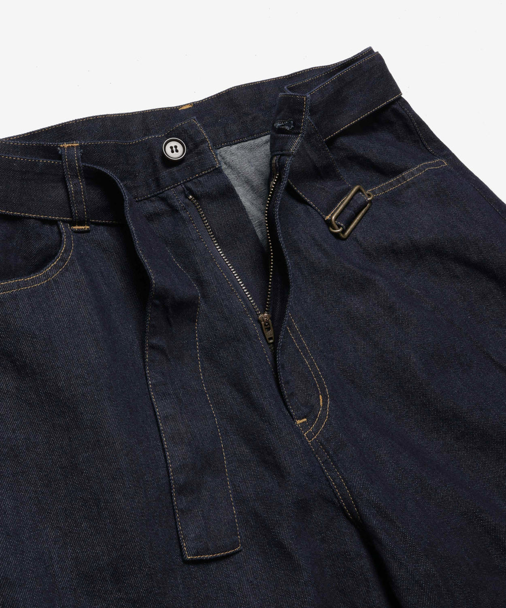 【予約商品】RINSE WASH 8oz DENIM / BELTED RELAX TAPERED PANTS / M261103