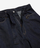 【予約商品】RINSE WASH 8oz DENIM / BELTED RELAX TAPERED PANTS / M261103