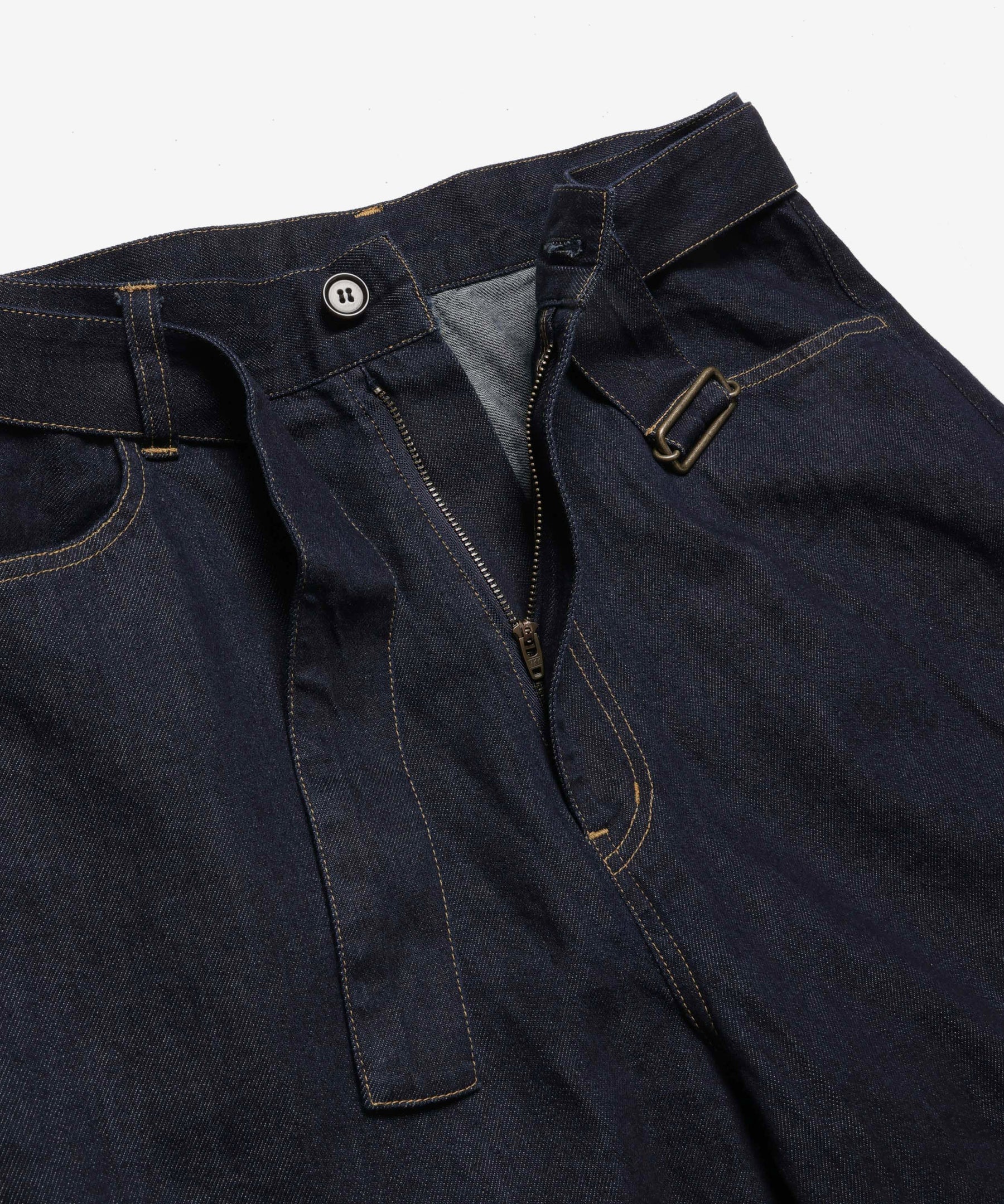 【予約商品】RINSE WASH 8oz DENIM / BELTED RELAX TAPERED PANTS / M261103