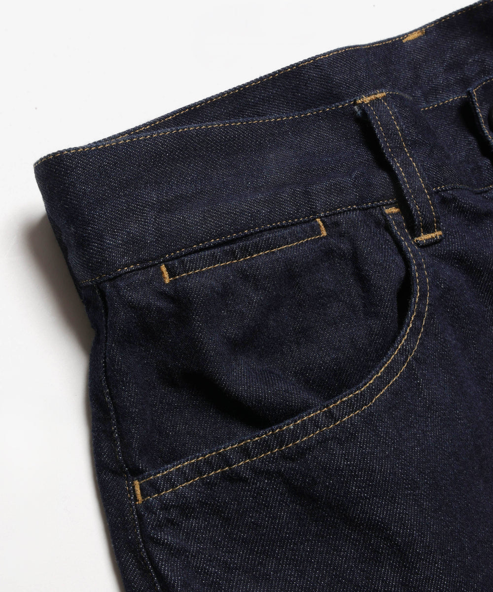 【予約商品】RINSE WASH 8oz DENIM / BELTED RELAX TAPERED PANTS / M261103