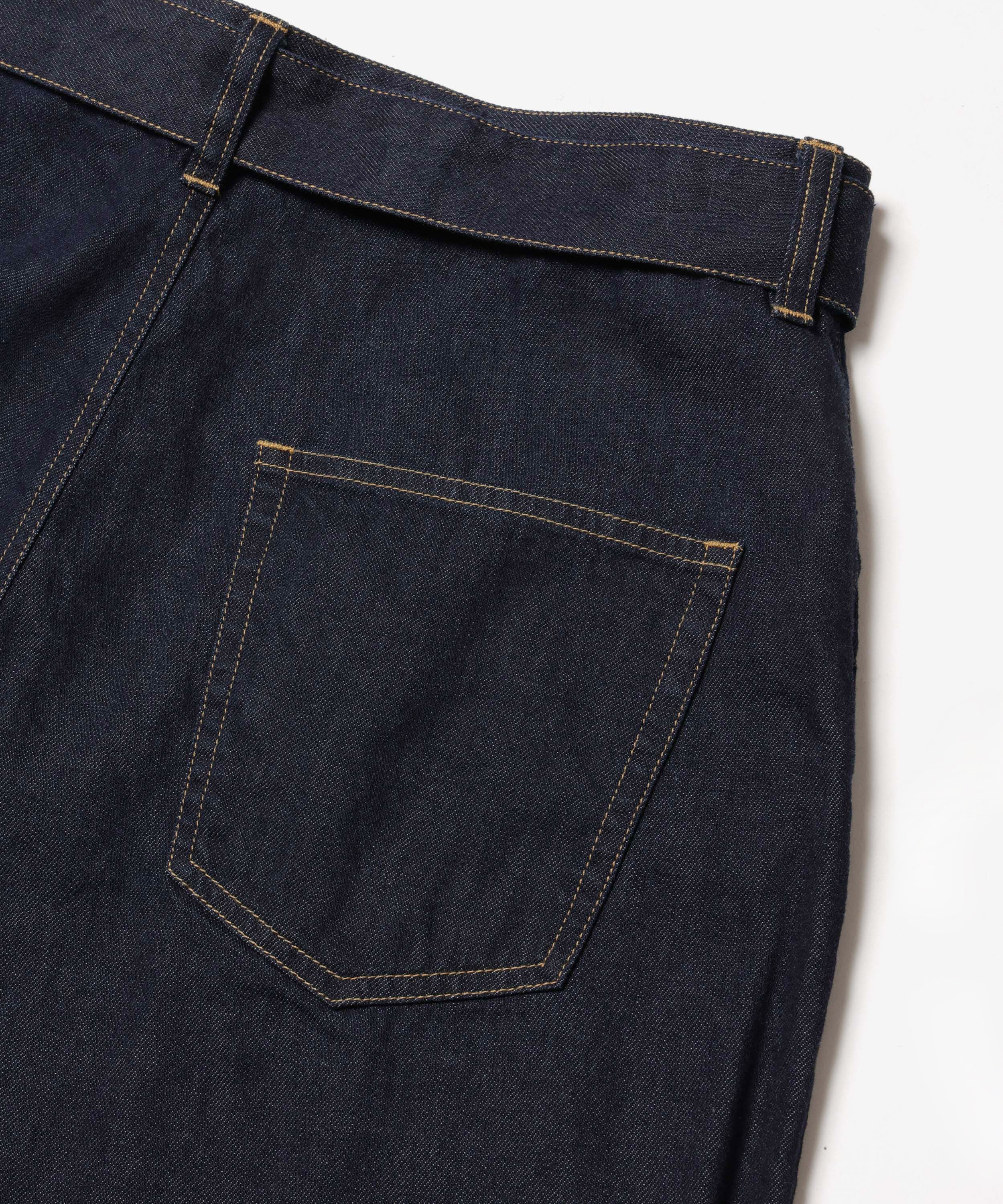 RINSE WASH 8oz DENIM / BELTED RELAX TAPERED PANTS / M261103 – MR