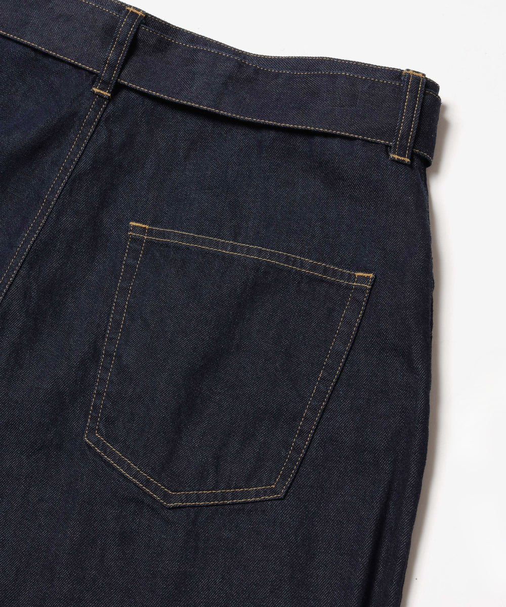 【予約商品】RINSE WASH 8oz DENIM / BELTED RELAX TAPERED PANTS / M261103