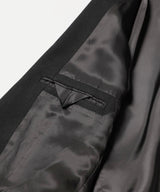 MR.OLIVE / RETRO POLYESTER TWILL / 2B SEMI PEAKED LAPEL JACKET