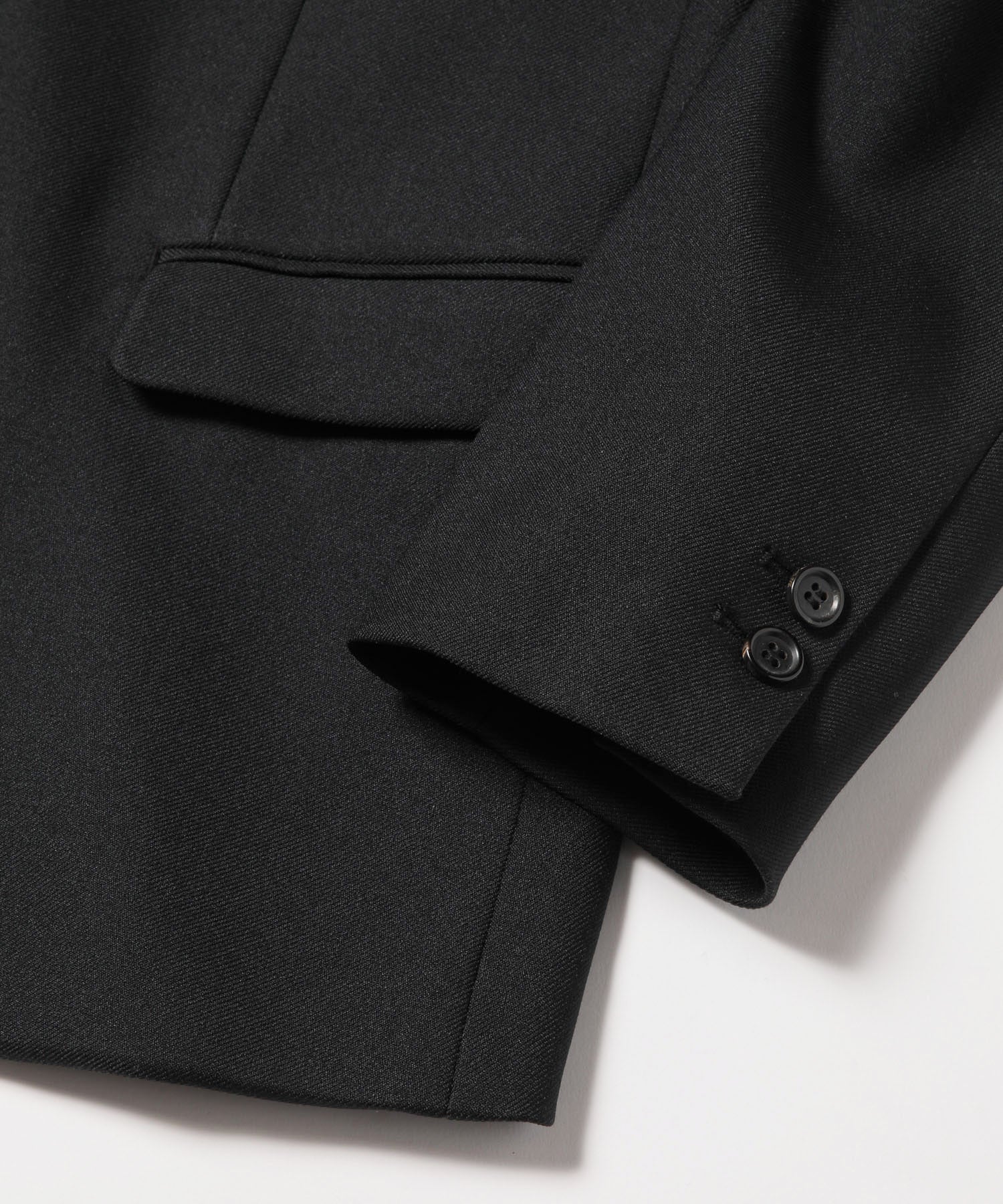 MR.OLIVE / RETRO POLYESTER TWILL / 2B SEMI PEAKED LAPEL JACKET