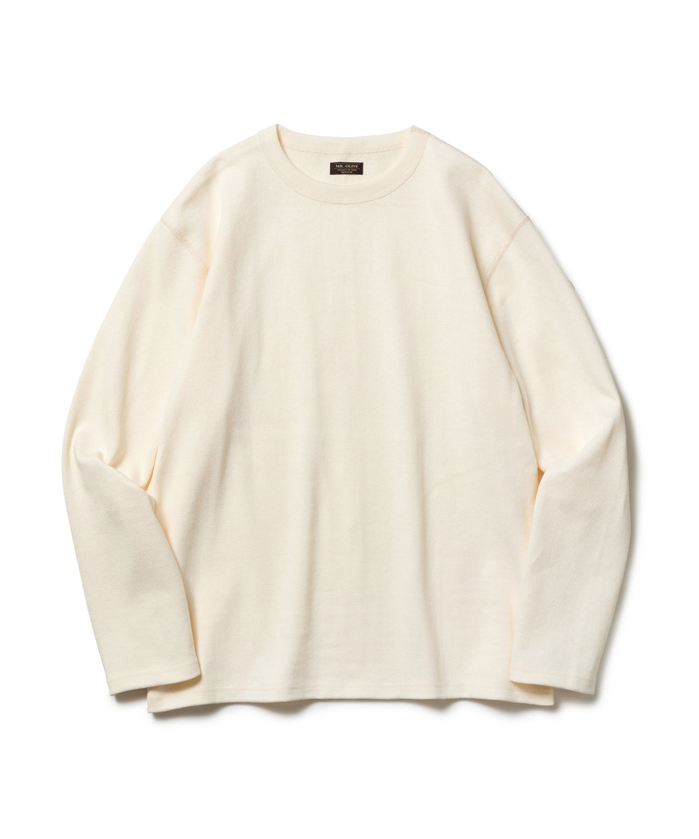 HEAVY-DUTY COTTON / FLAT SEAMER CREW NECK SHIRT / M253130