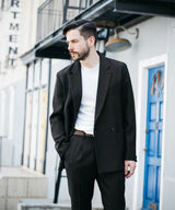 MR.OLIVE / RETRO POLYESTER TWILL / 2B DOUBLE BREASTED JACKET