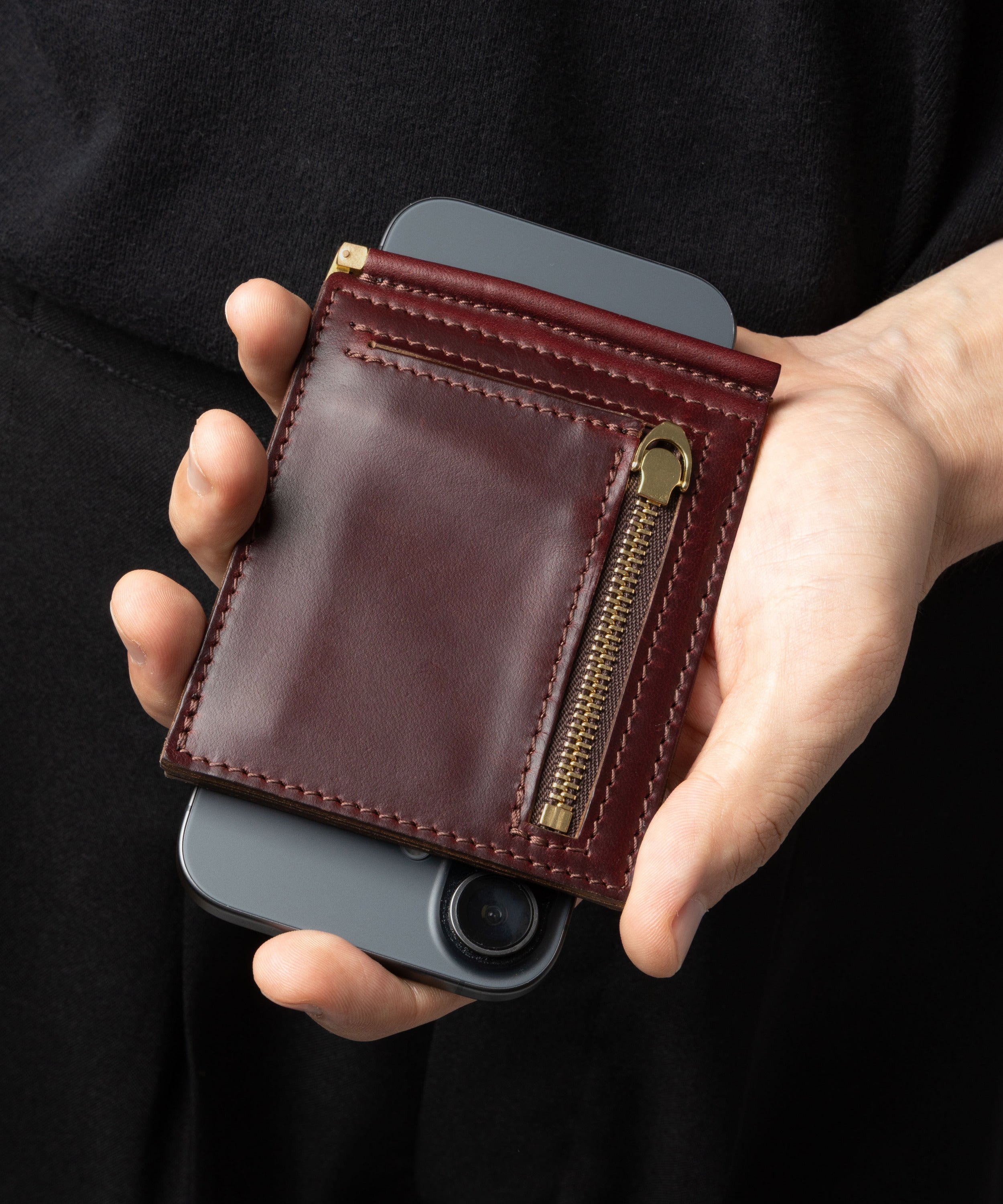 一部予約商品】HORWEEN CHROMEXCEL LEATHER / MONEY CLIP WALLET