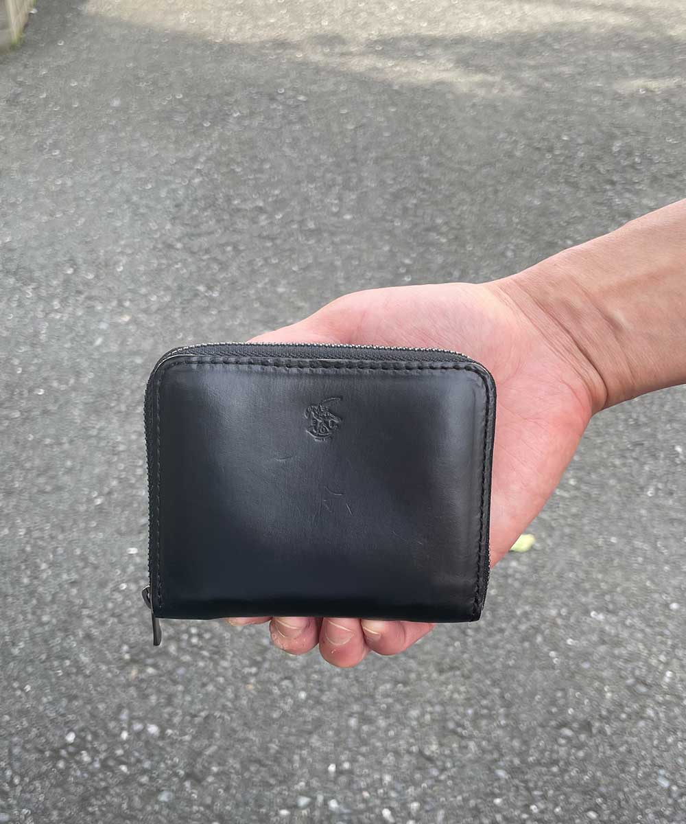 HORWEEN CHROMEXCEL LEATHER / COMPACT ZIP WALLET / ME123H