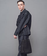 IMPERMA-LEATHER / 2WAY CYLINDER BAG / ME645