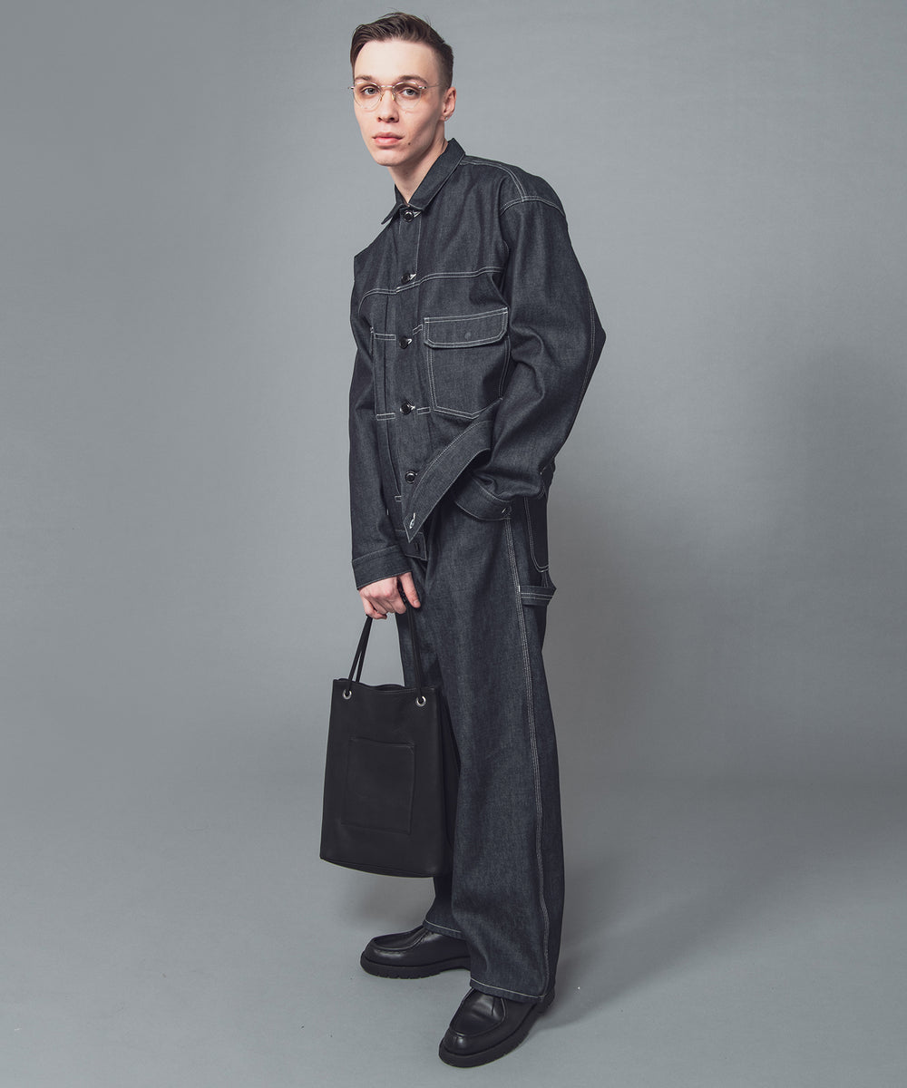 IMPERMA-LEATHER / 2WAY CYLINDER BAG / ME645