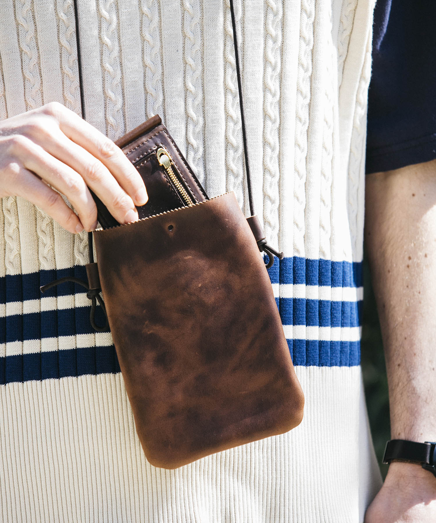 HORWEEN CHROMEXCEL LEATHER / TINY SACOCHE / ME682H