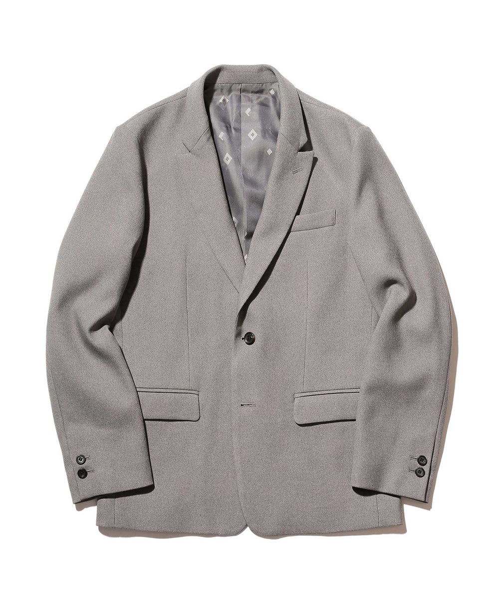 MR.OLIVE / RETRO POLYESTER TWILL / 2B SEMI PEAKED LAPEL JACKET