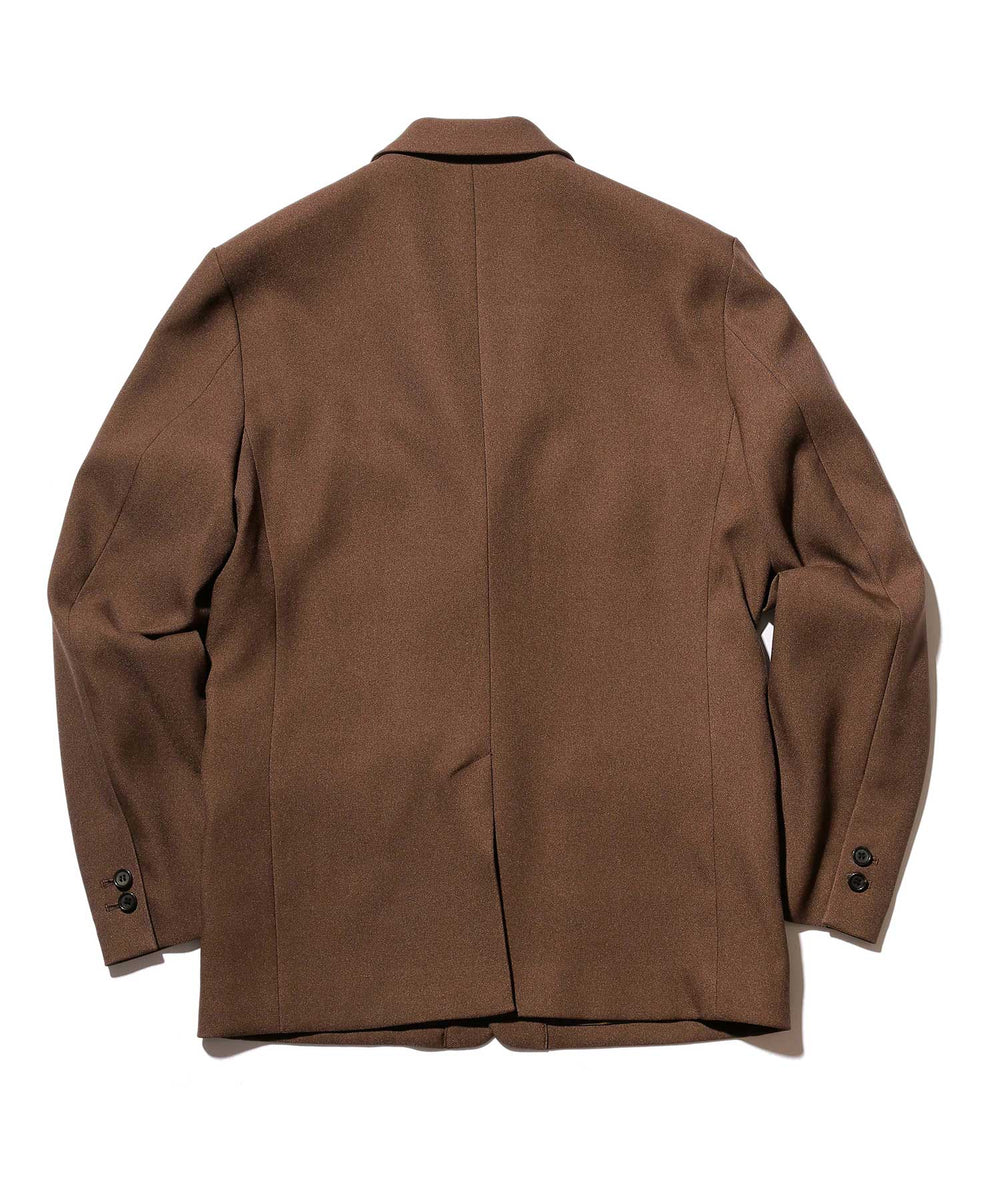MR.OLIVE / RETRO POLYESTER TWILL / 2B SEMI PEAKED LAPEL JACKET