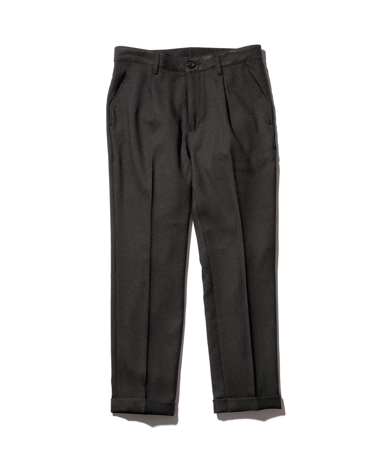 MR.OLIVE / RETRO POLYESTER TWILL / ONE PLEATS STA-PREST TAPERED
