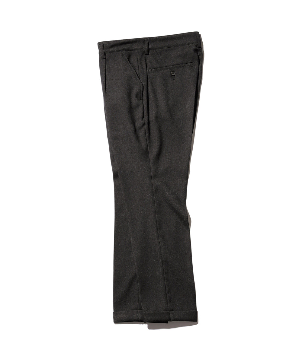 MR.OLIVE / RETRO POLYESTER TWILL / ONE PLEATS STA-PREST TAPERED PANTS