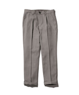 MR.OLIVE / RETRO POLYESTER TWILL / ONE PLEATS STA-PREST TAPERED PANTS