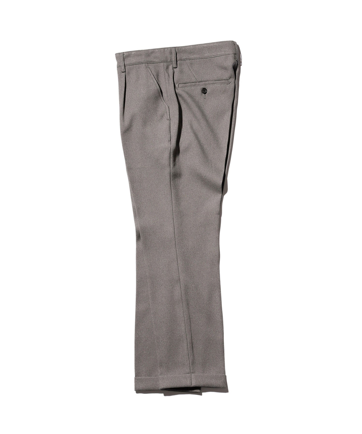 MR.OLIVE / RETRO POLYESTER TWILL / ONE PLEATS STA-PREST TAPERED PANTS
